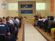 Wystąpienie prof. dr Henryka Machajewskiego Zdjęcie udostępnione przez KW Policji